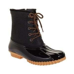 Sporto Bella Waterproof Black Women's Lace-Up Boots